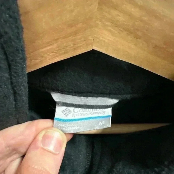 Vintage  Columbia Black Zip-up Fleece Medium - Picture 3 of 4